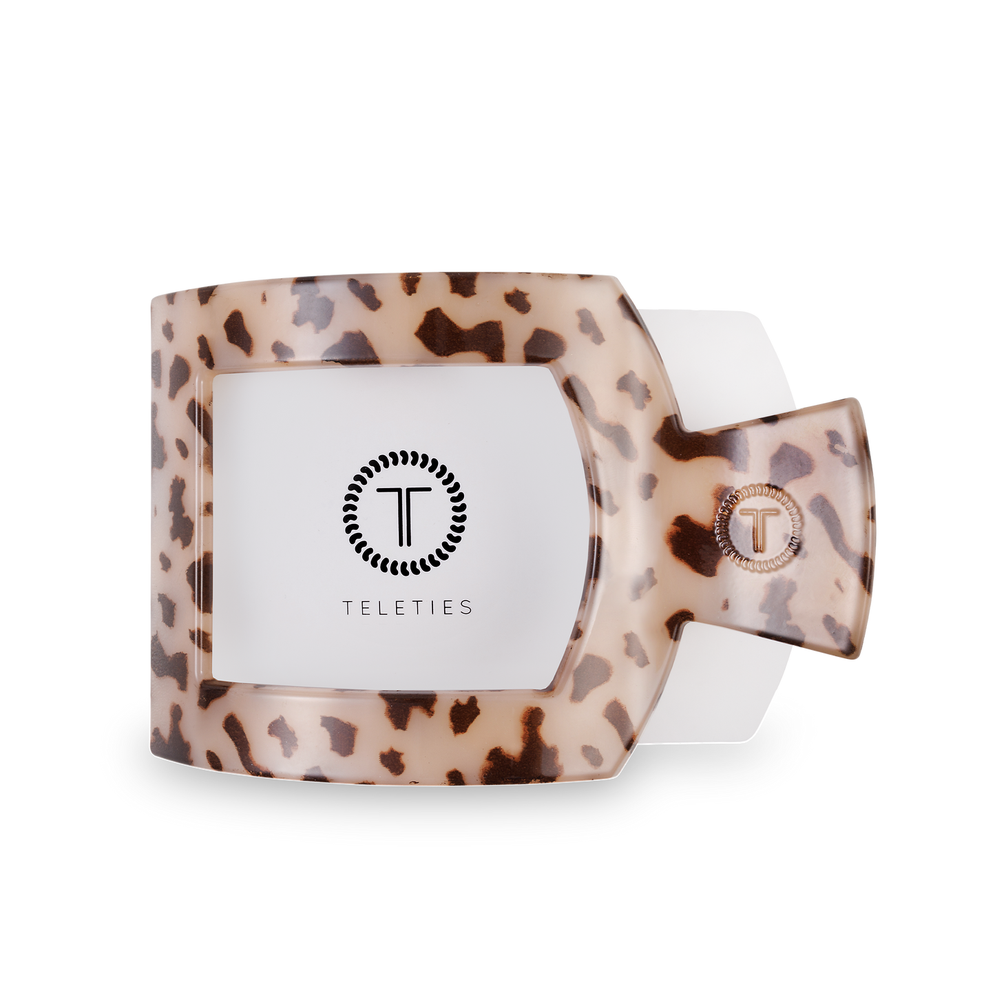 Square Flat Hair Clip | Medium | Blonde Tortoise
