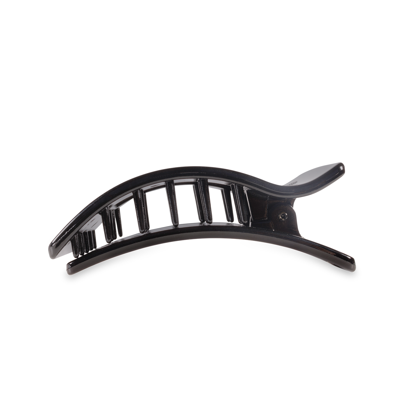 Flat Rectangle Hair Clip | Medium | Jet Black