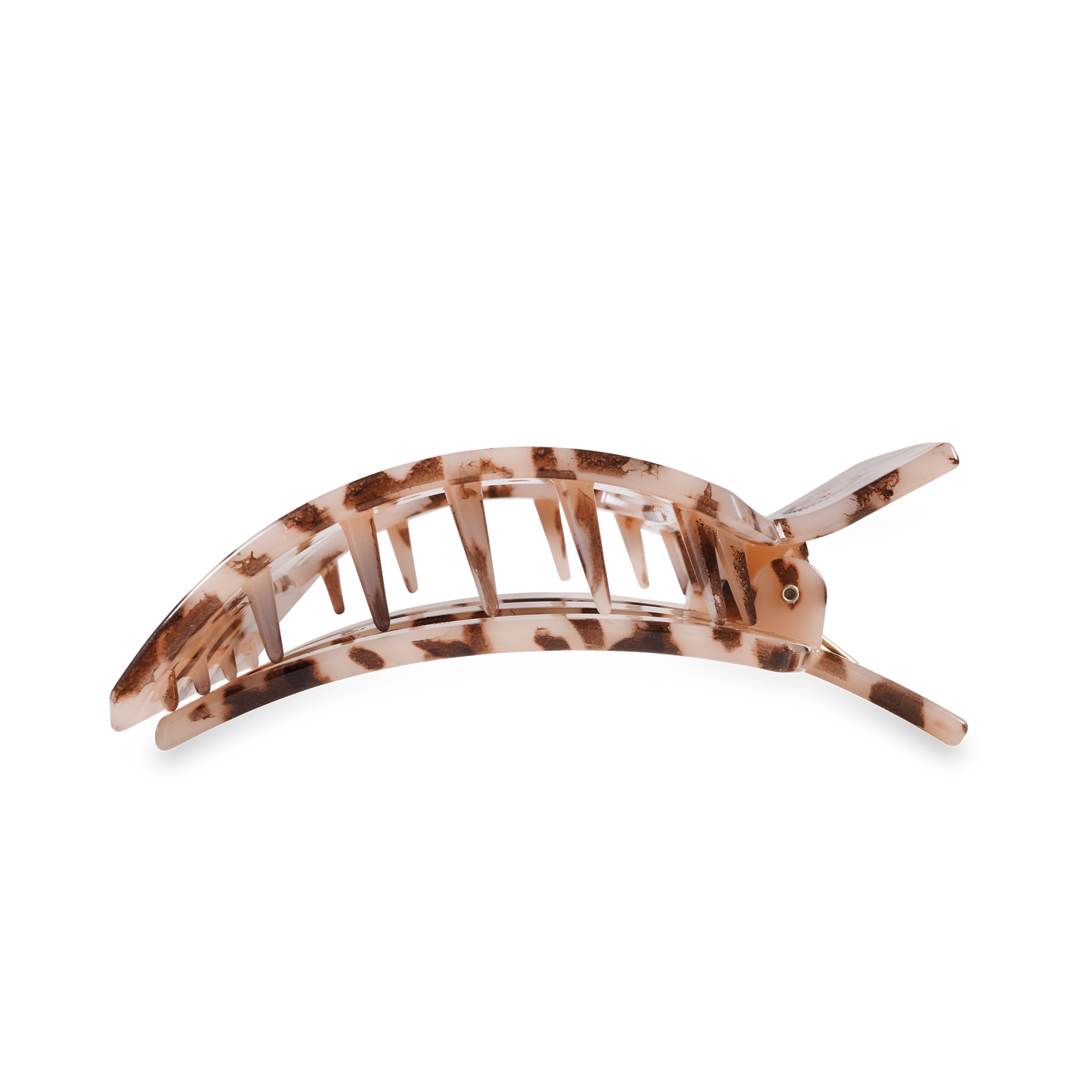 Square Flat Hair Clip | Medium | Blonde Tortoise