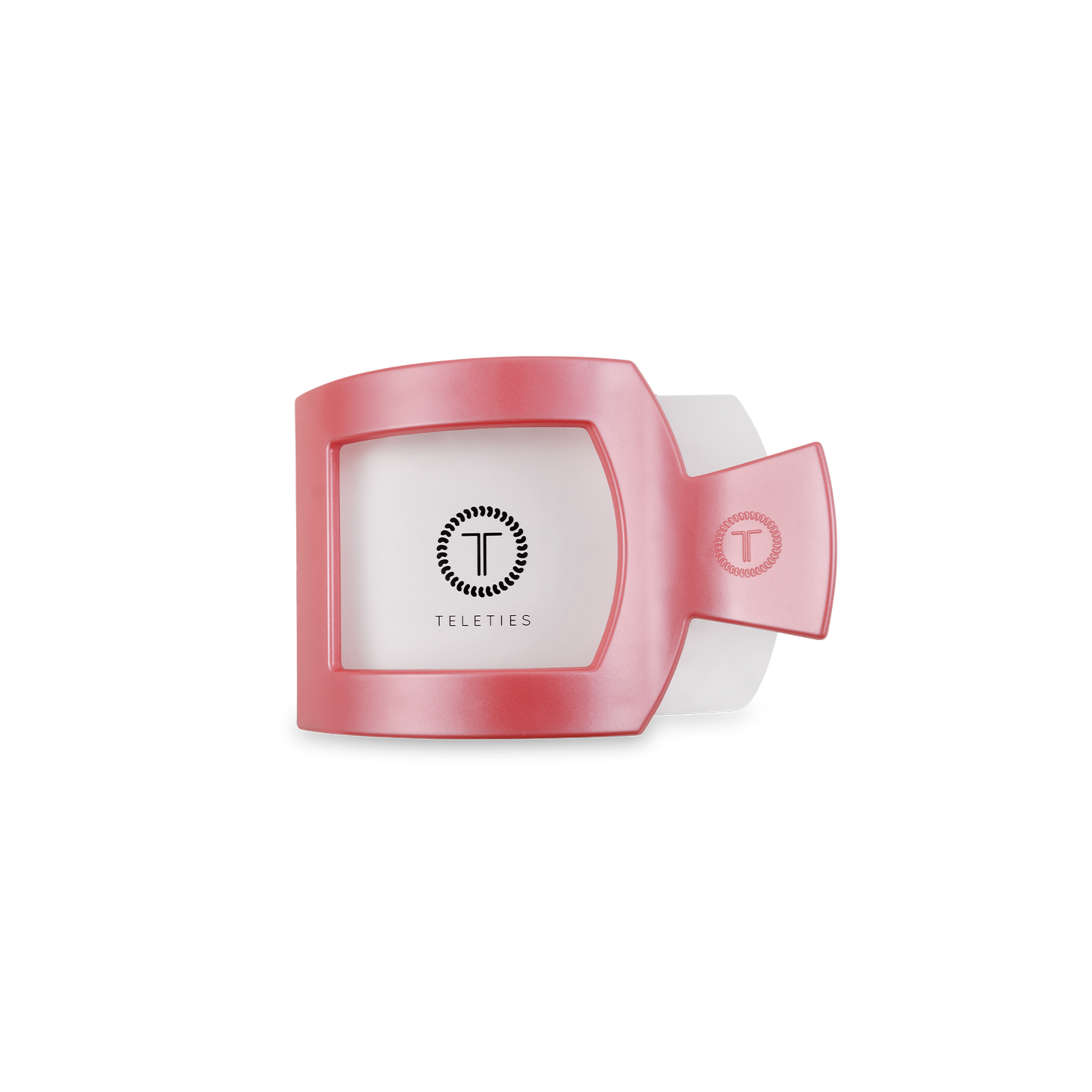 Square Flat Hair Clip | Small | Calming Coral