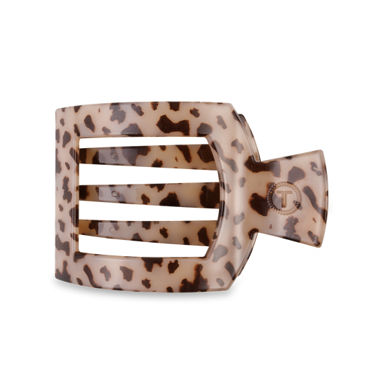 Square Flat Hair Clip | Medium | Blonde Tortoise