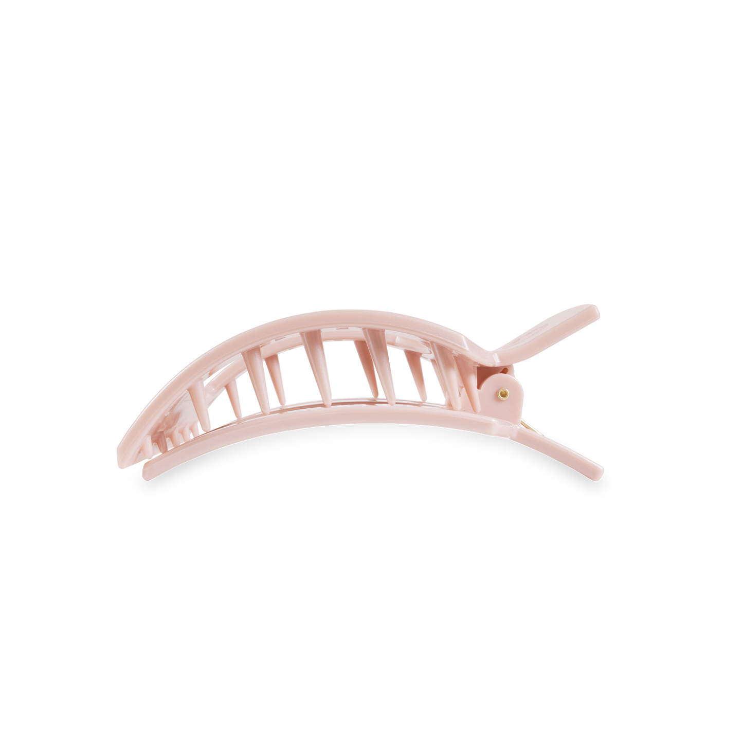 Square Flat Hair Clip | Medium | Pearly Pink