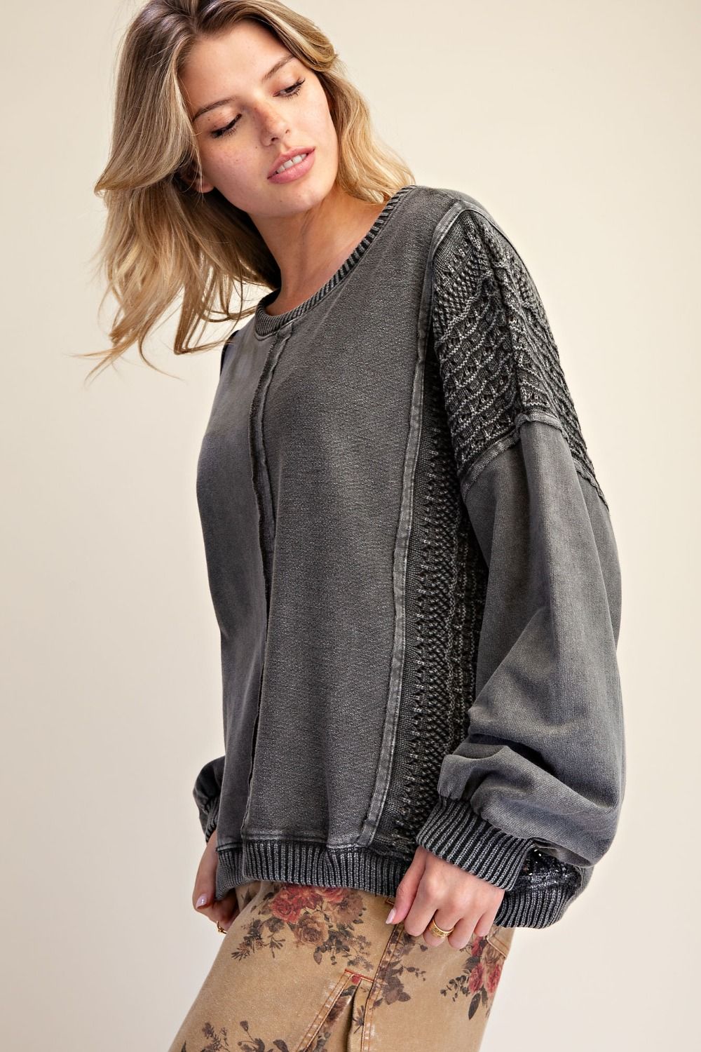 Crochet Mix Pullover