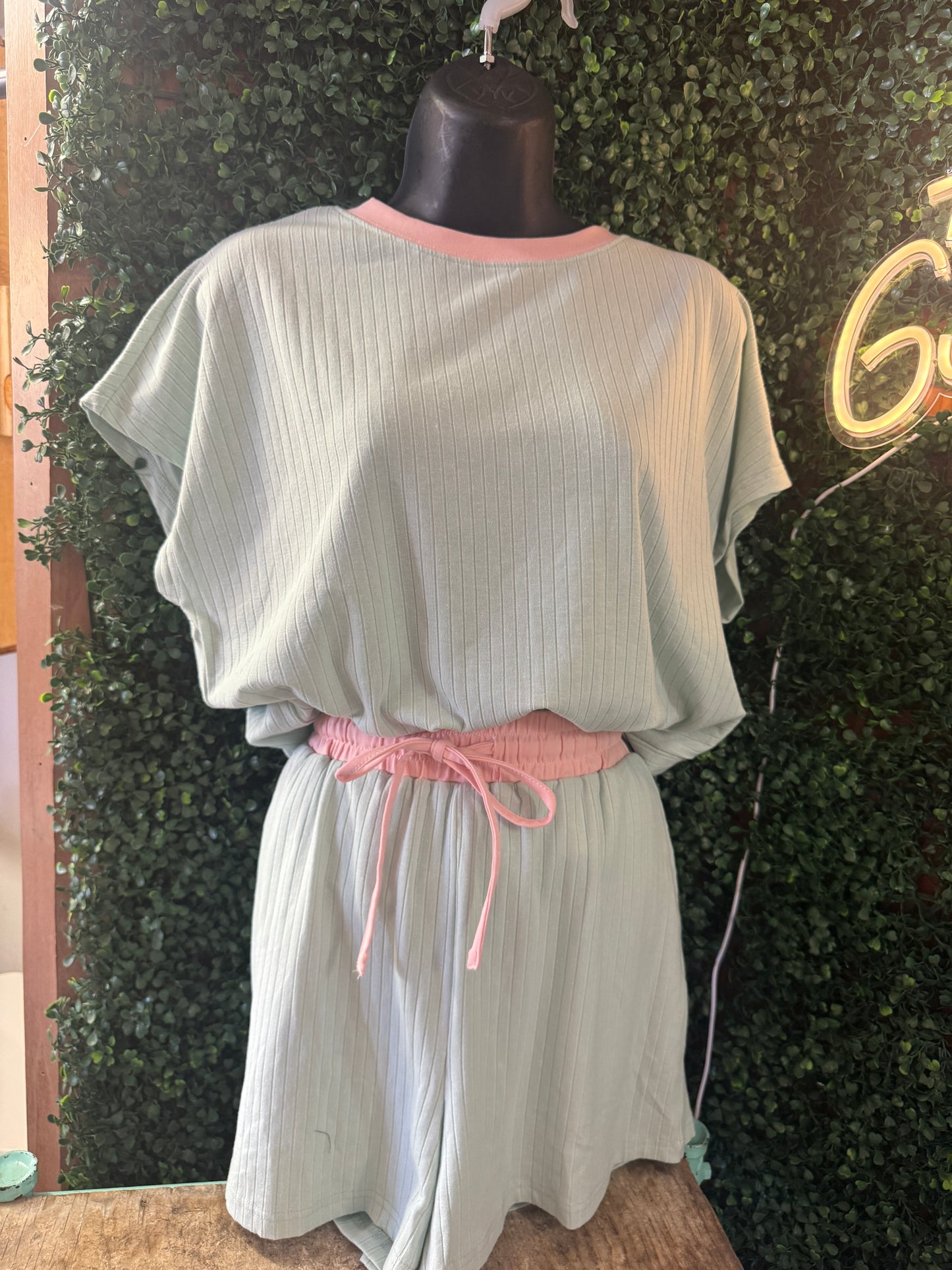 Mint Short Set