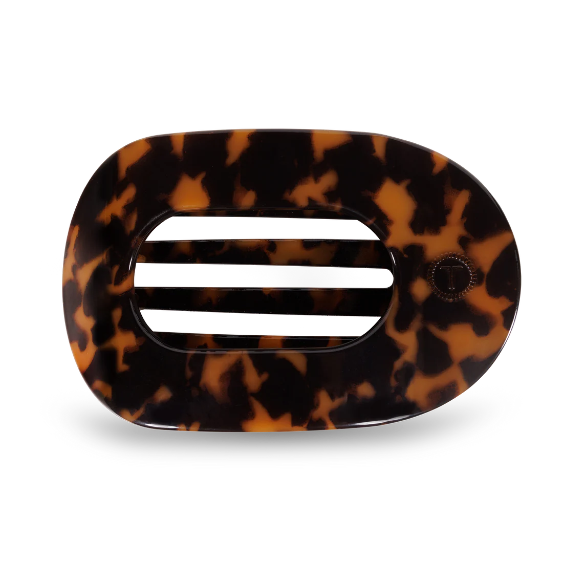 Round Flat Hair Clip | Large | Tortoise