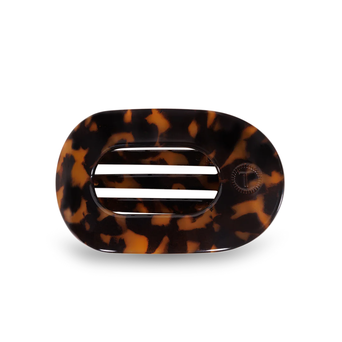 Round Flat Hair Clip | Medium | Tortoise