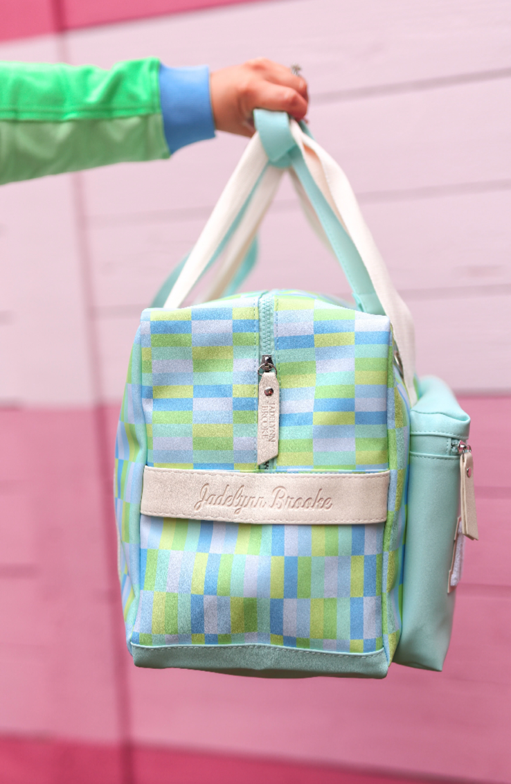 Duffle Bag - WaterColor (Blue/Lime)