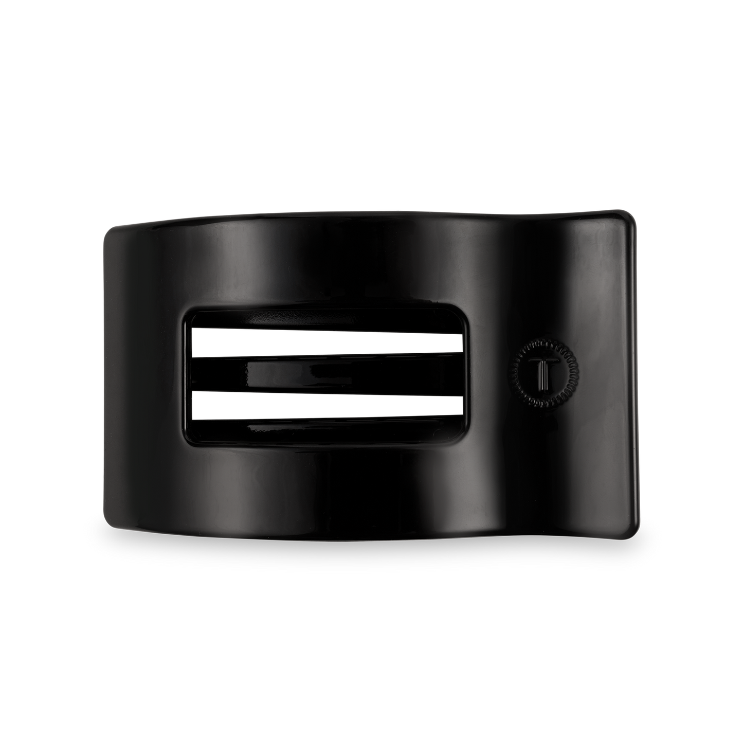 Flat Rectangle Hair Clip | Medium | Jet Black