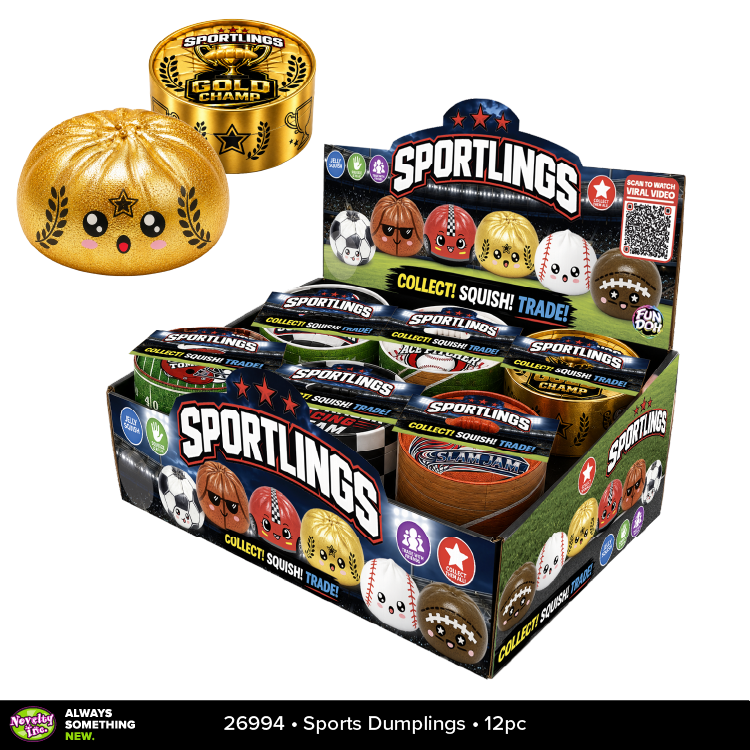 Sports Dumpling Squishy Fidget Toy
