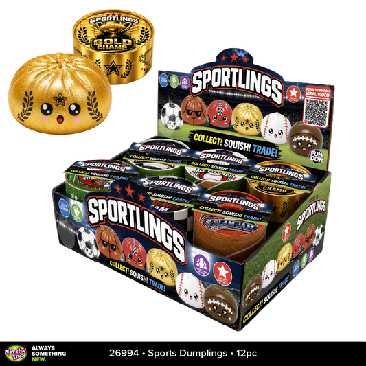 Sports Dumpling Squishy Fidget Toy