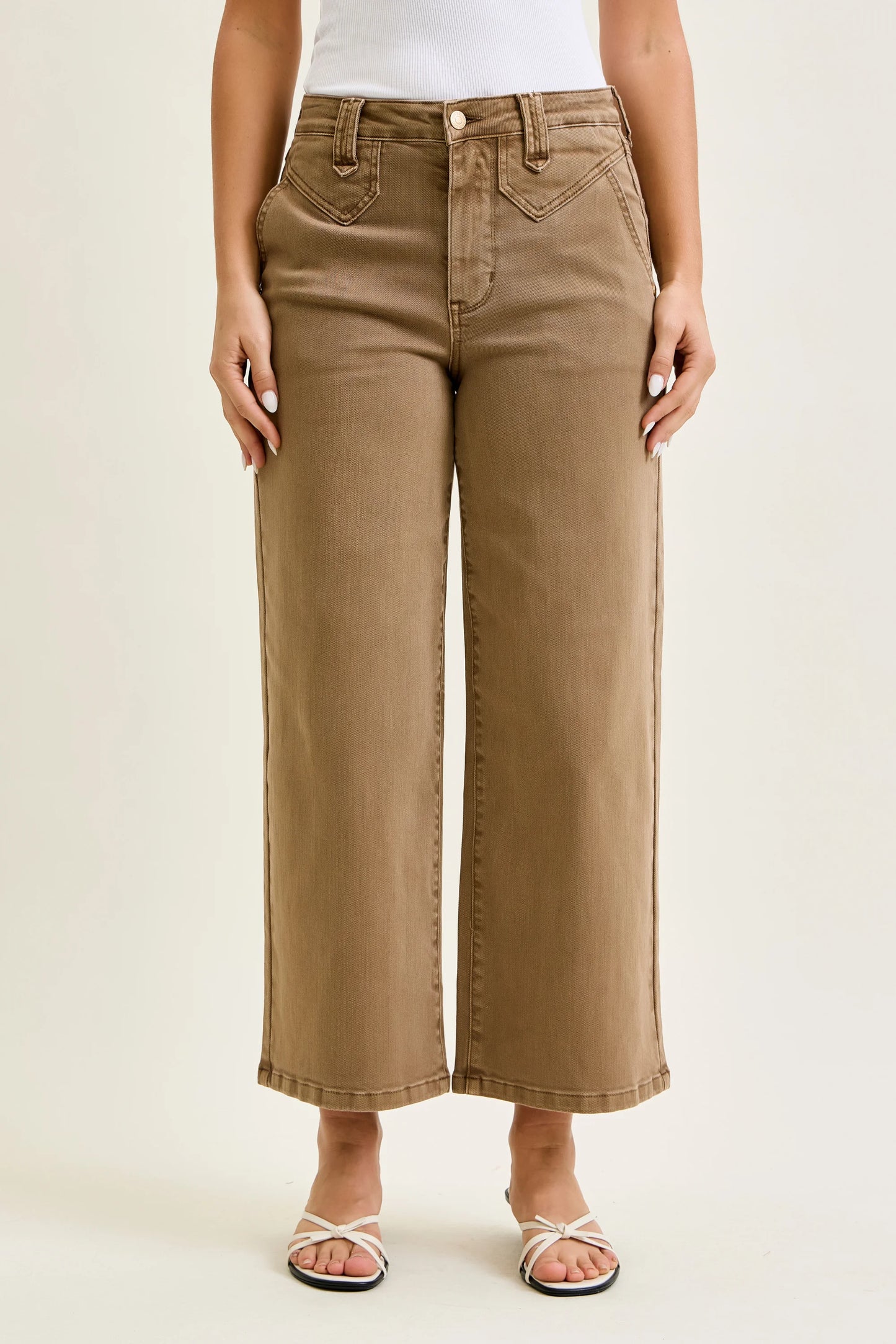 Golden Brown Wide Leg
