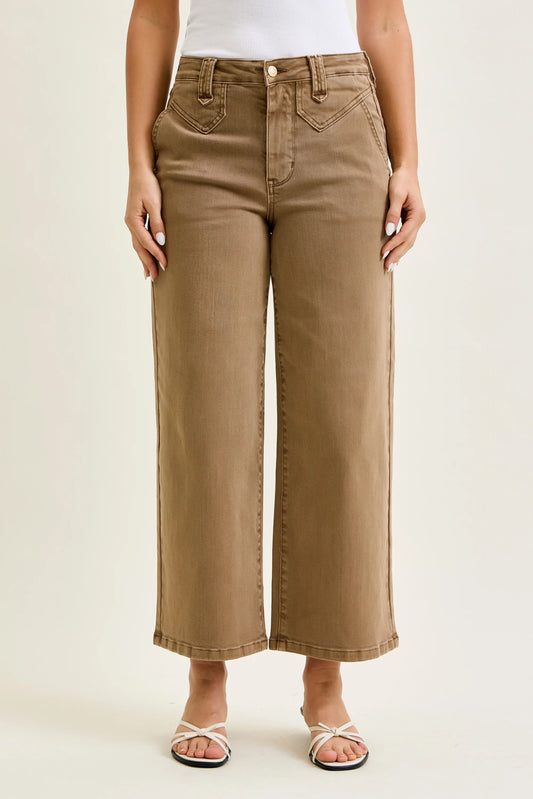 Golden Brown Wide Leg