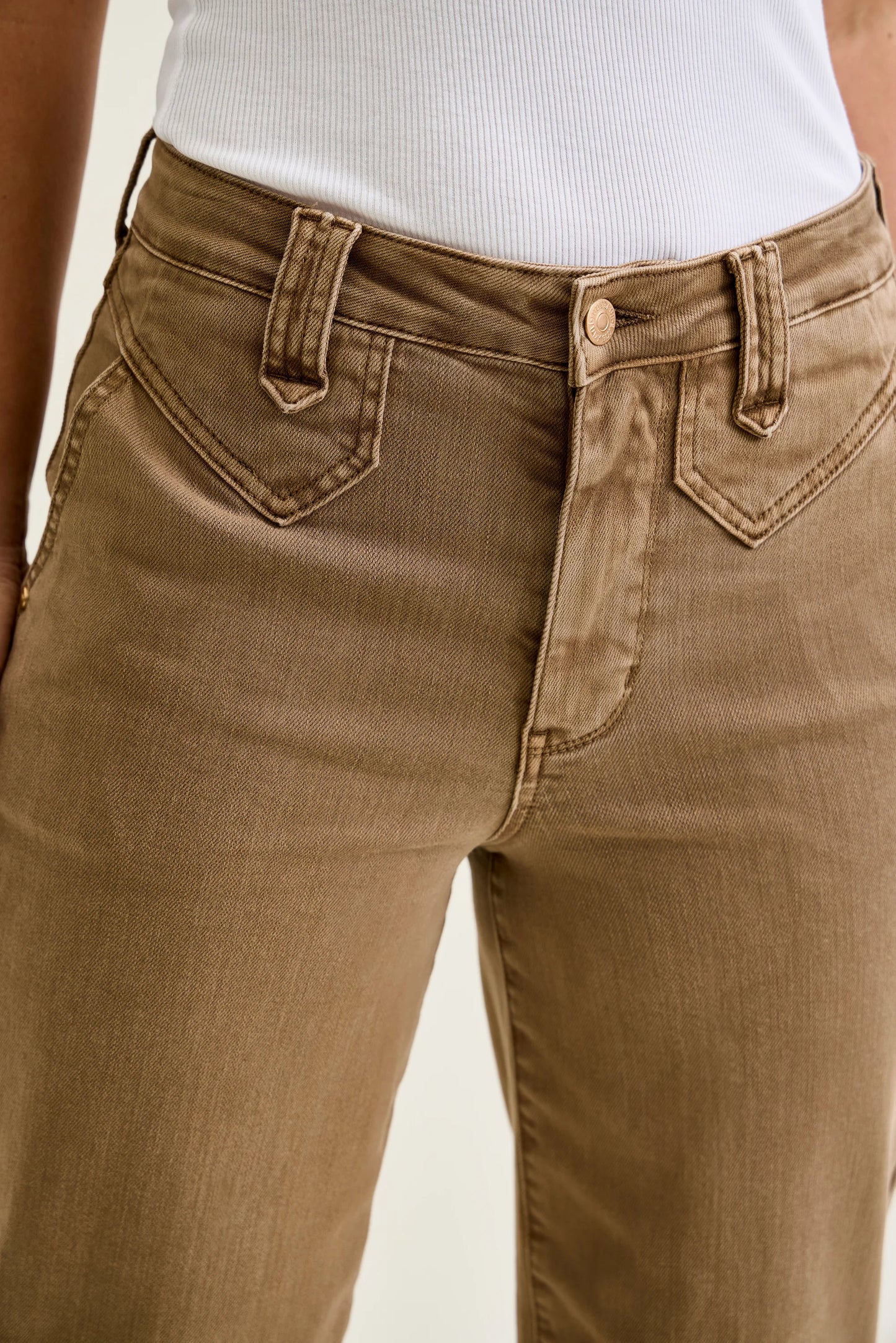 Golden Brown Wide Leg