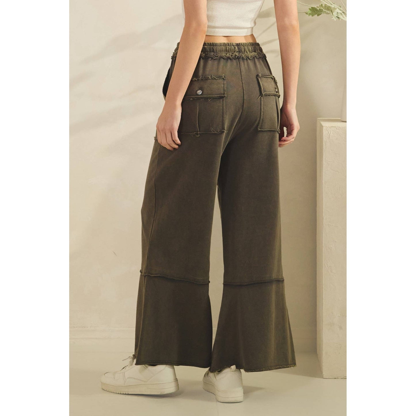MINERAL WASHED PANTS