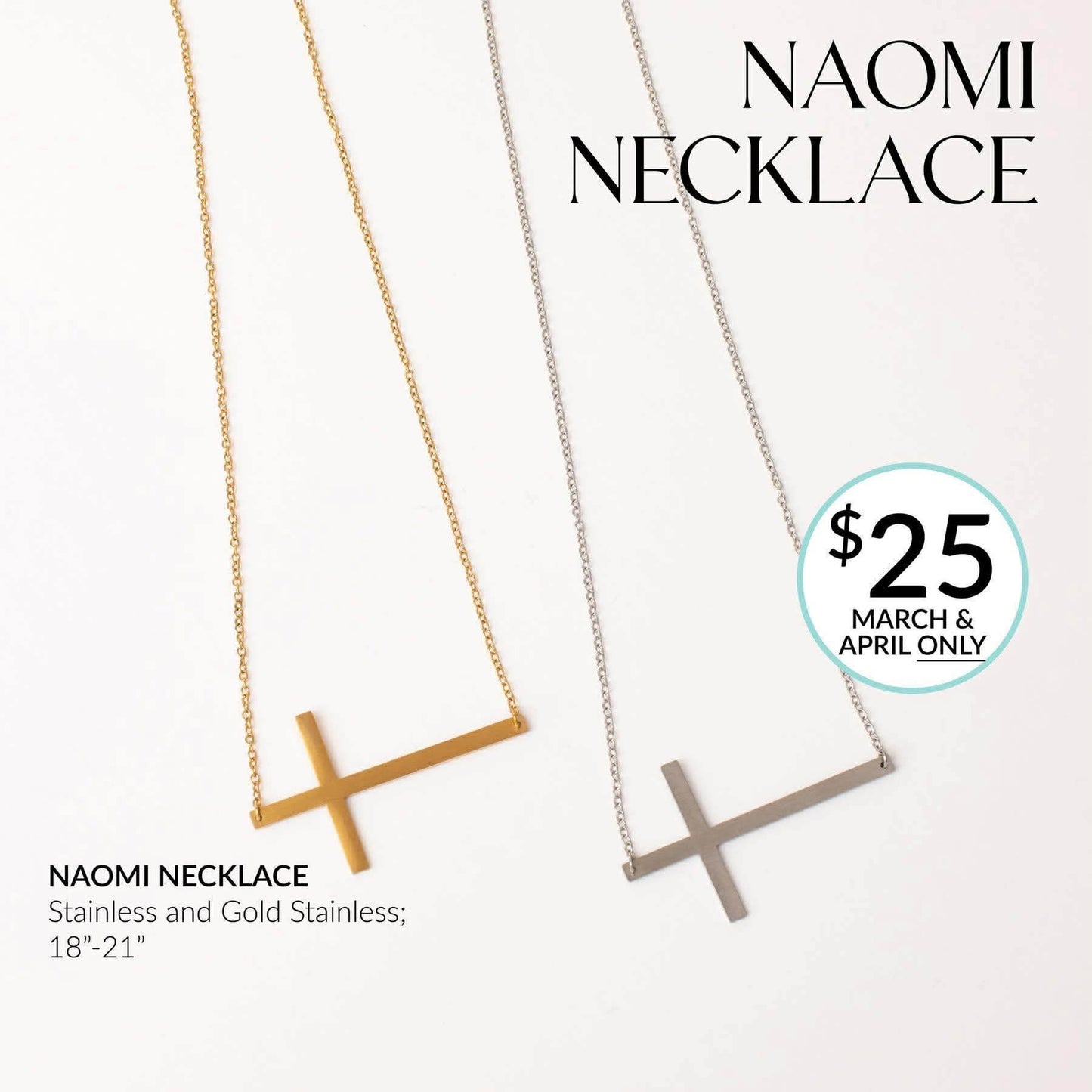 Naomi Cross Necklace