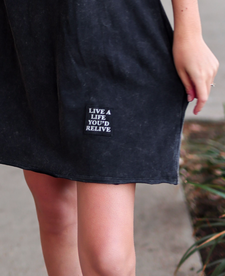 Mineral Wash Dress (Midnight)