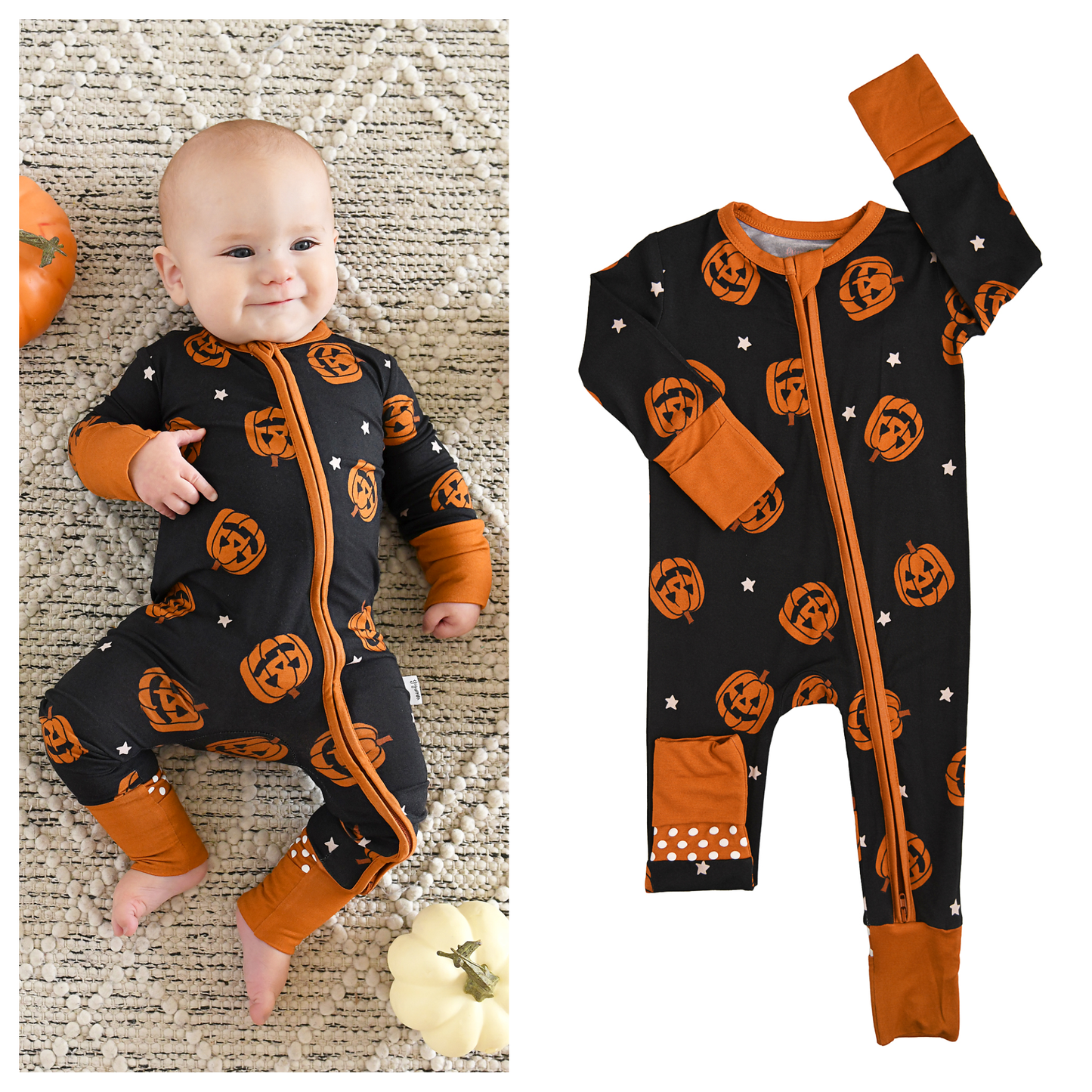 Bamboo Halloween Pumpkins Baby