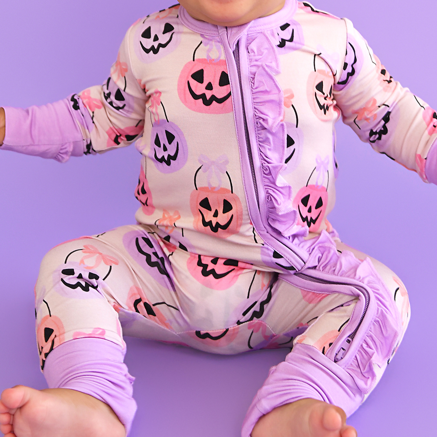 RUFFLE Bamboo Halloween Pumpkins Baby