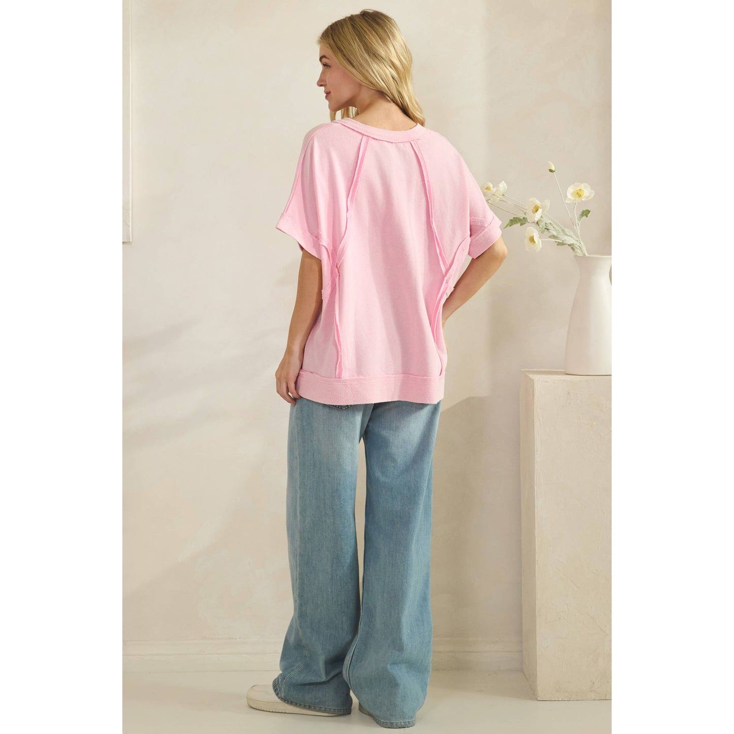 MINERAL WASH VINTAGE SEAM TEE