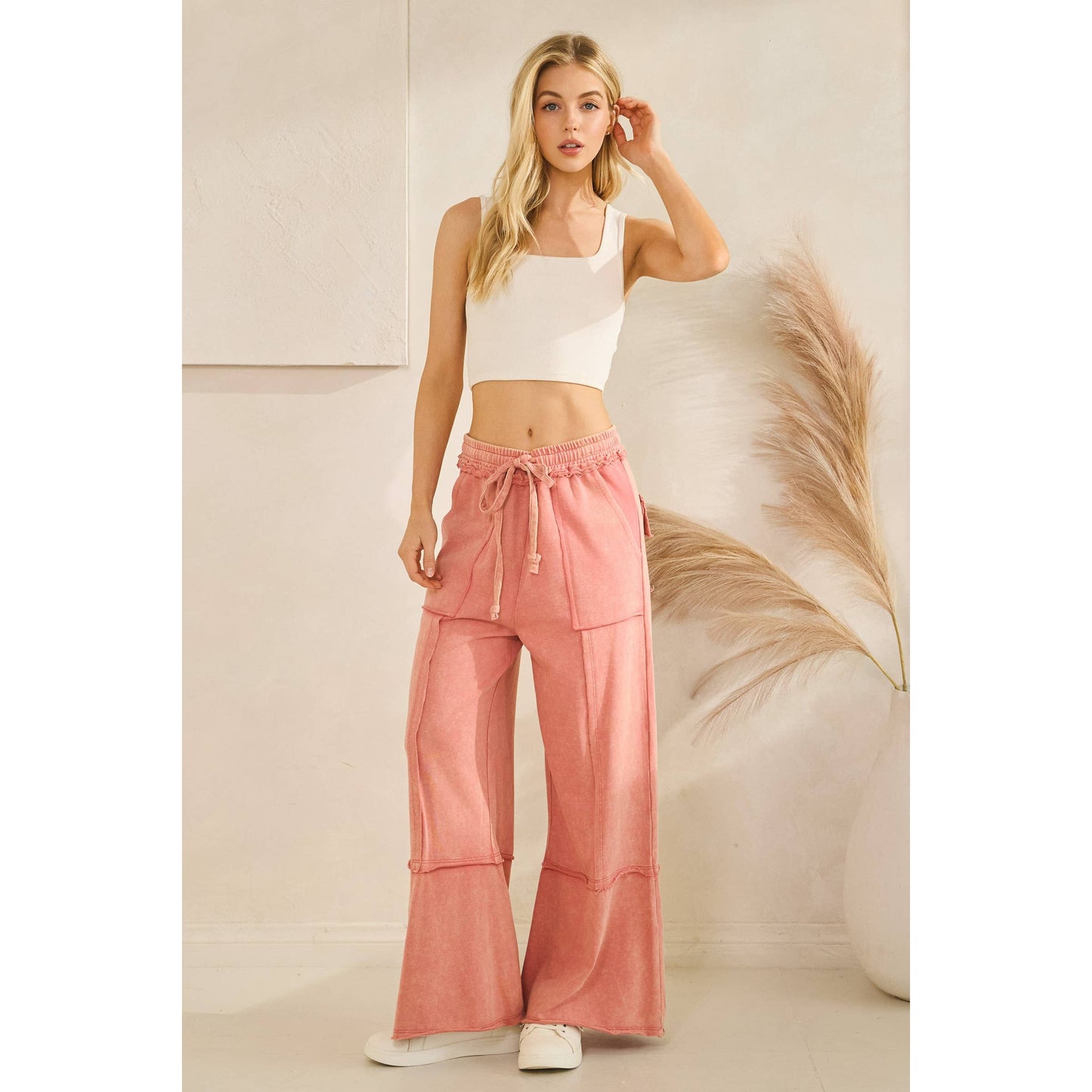 MINERAL WASHED PANTS