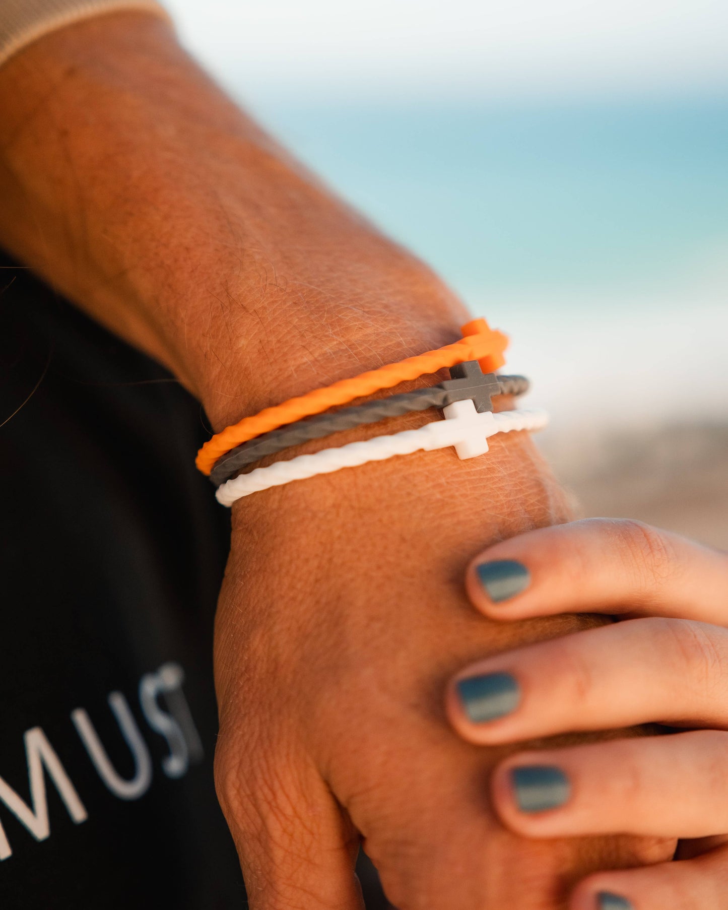 Infinity Cross Bracelets- Ember