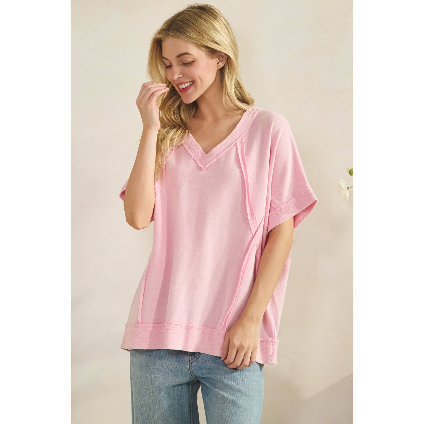 MINERAL WASH VINTAGE SEAM TEE