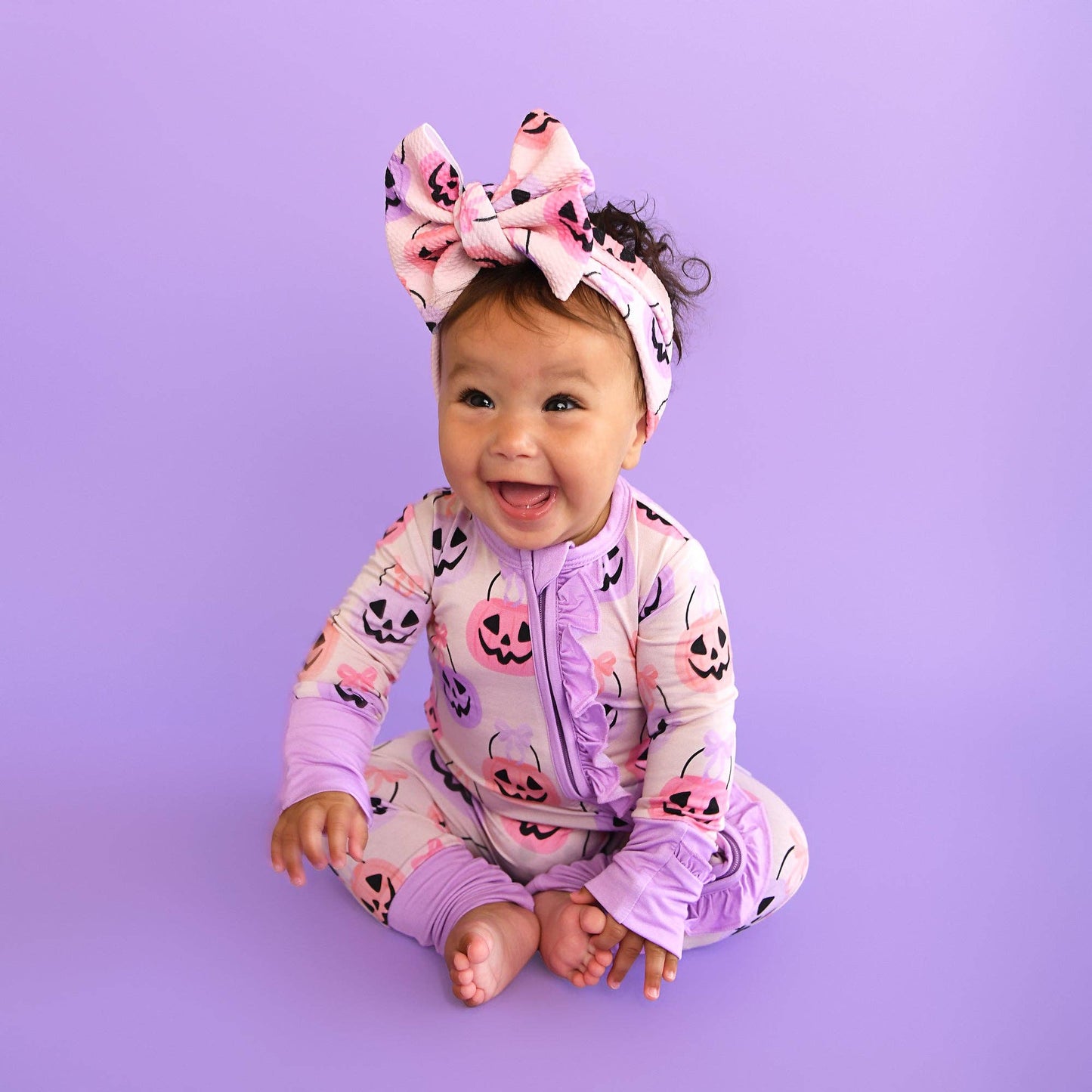 RUFFLE Bamboo Halloween Pumpkins Baby