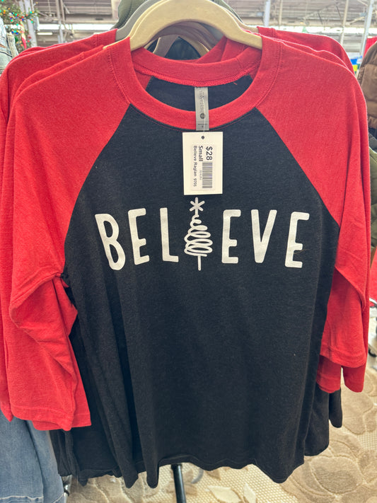Believe Raglan