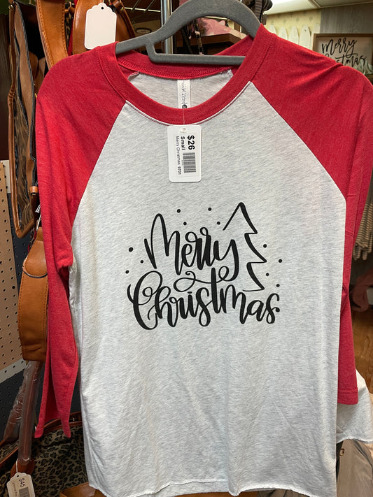 Merry Christmas Raglan