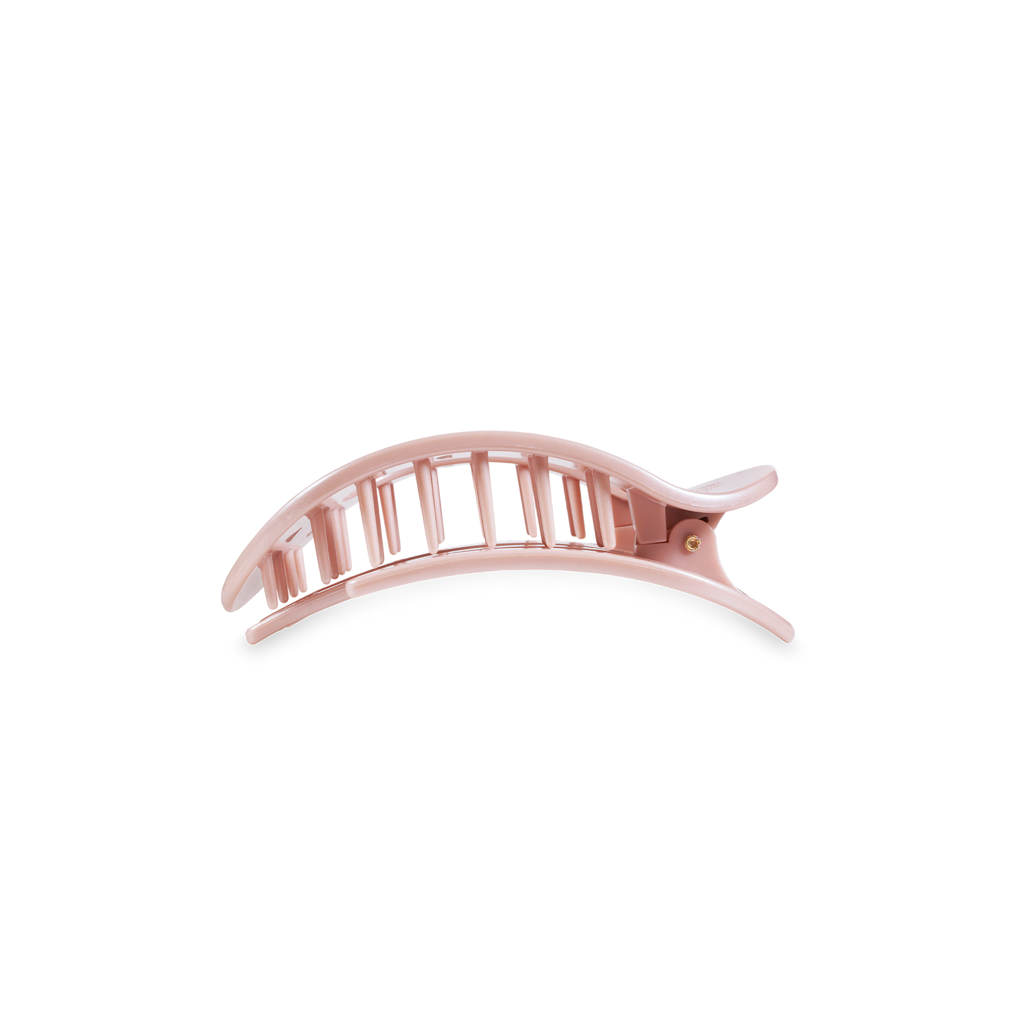 Round Flat Hair Clip | Small | Pearly Pink