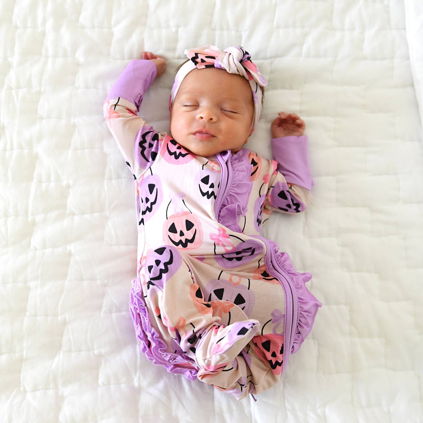 RUFFLE Bamboo Halloween Pumpkins Baby
