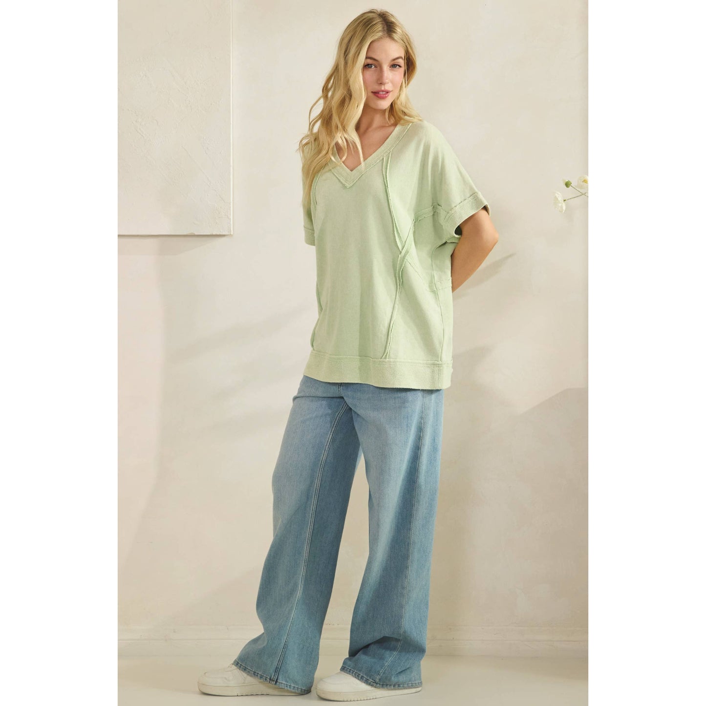 MINERAL WASH VINTAGE SEAM TEE