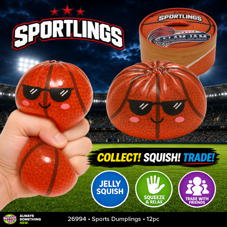Sports Dumpling Squishy Fidget Toy