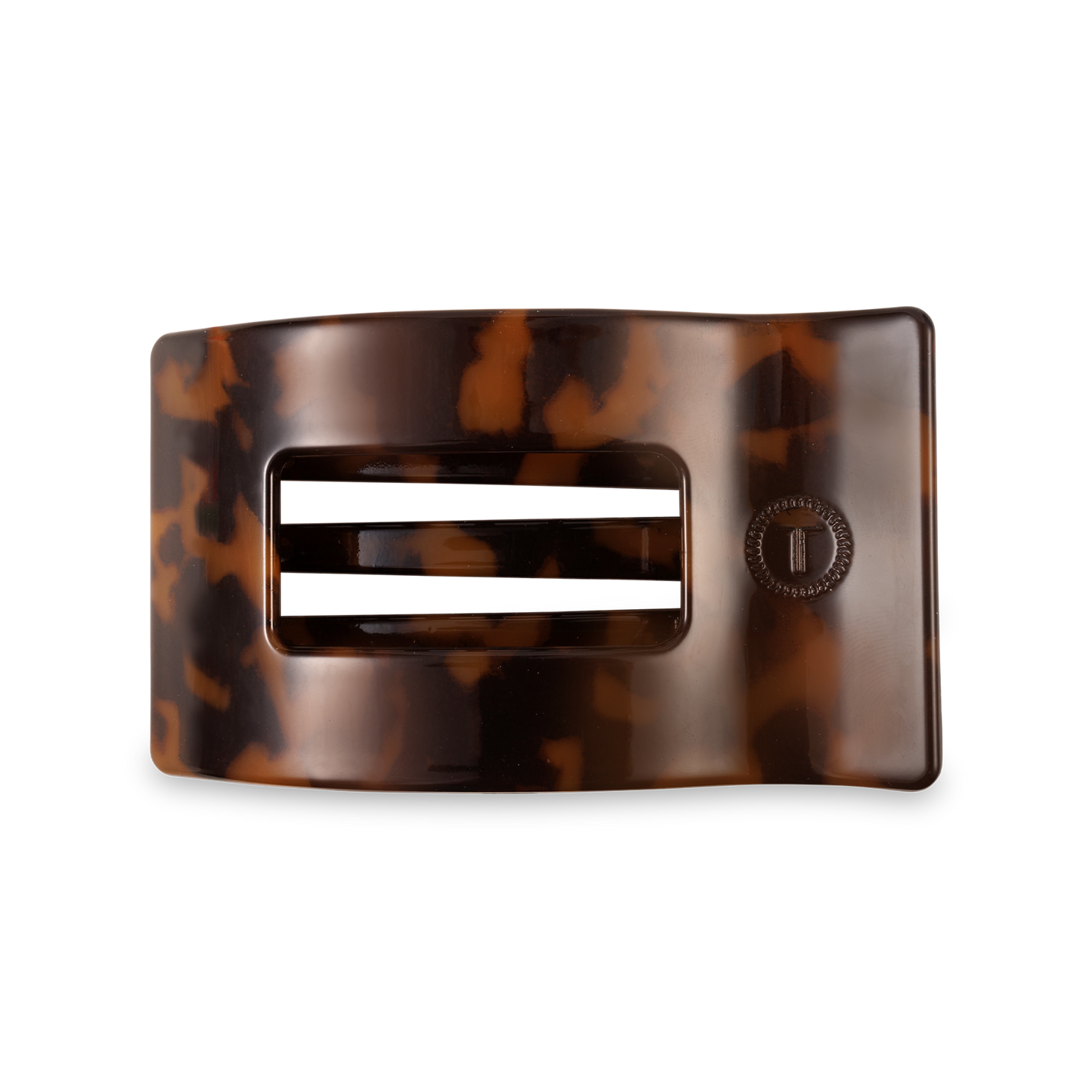 Flat Rectangle Hair Clip | Medium | Tortoise
