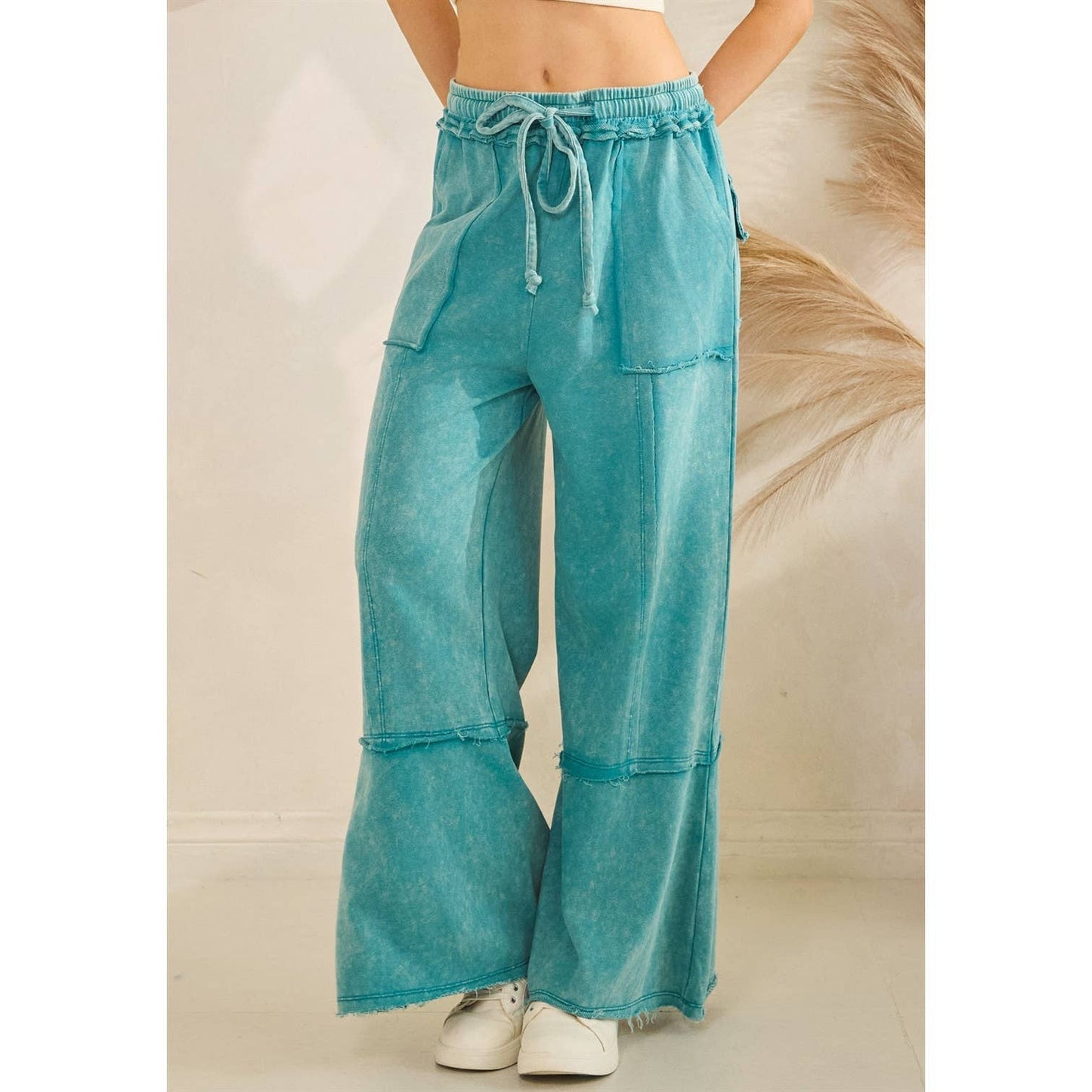 MINERAL WASHED PANTS