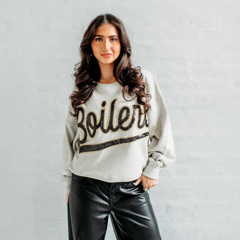 Purdue Slouchy Drop Shoulder Crewneck