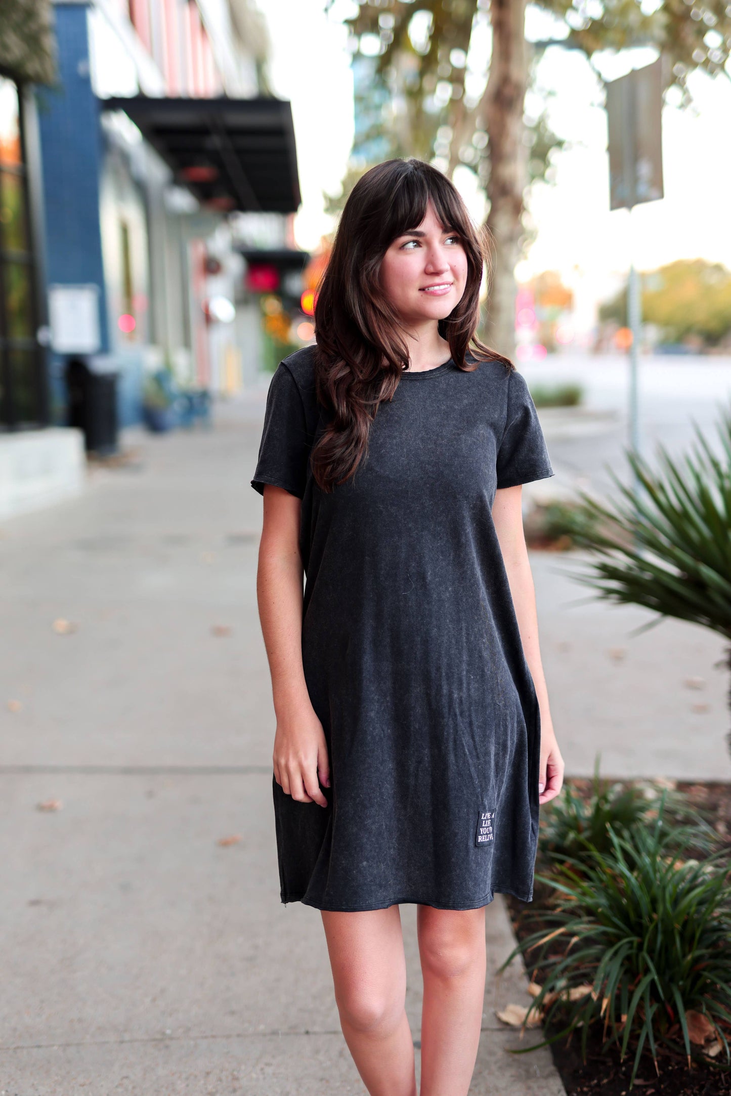 Mineral Wash Dress (Midnight)