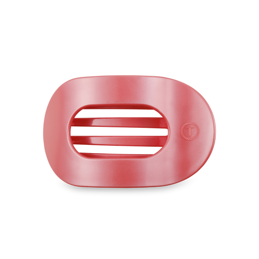 Round Flat Hair Clip | Medium | Calming Coral