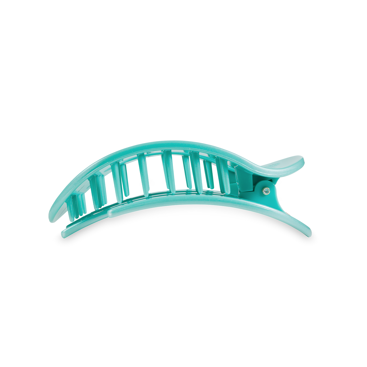 Round Flat Hair Clip | Medium | Totally Turquoise
