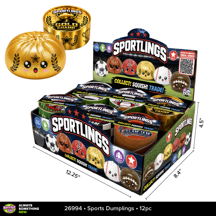 Sports Dumpling Squishy Fidget Toy