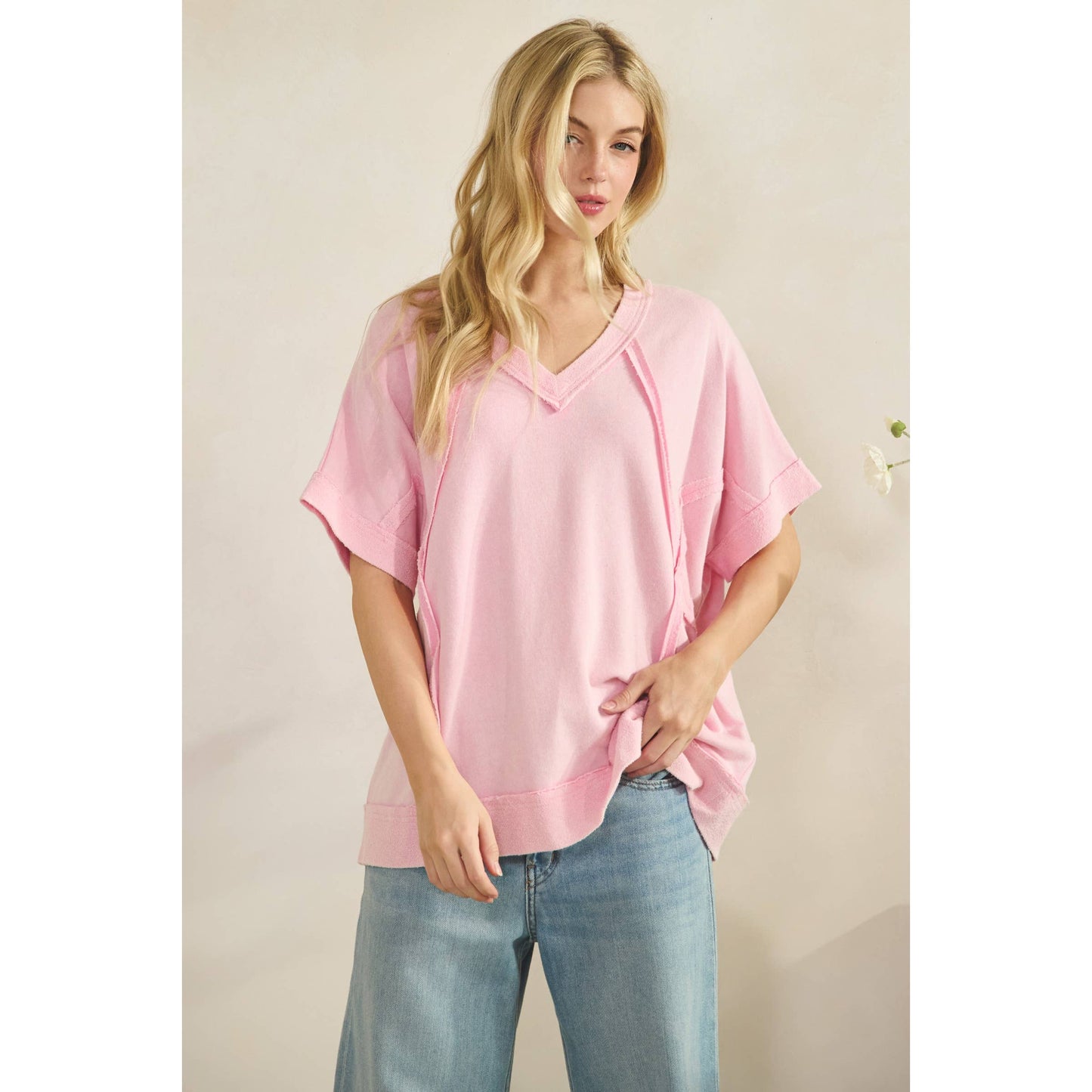 MINERAL WASH VINTAGE SEAM TEE