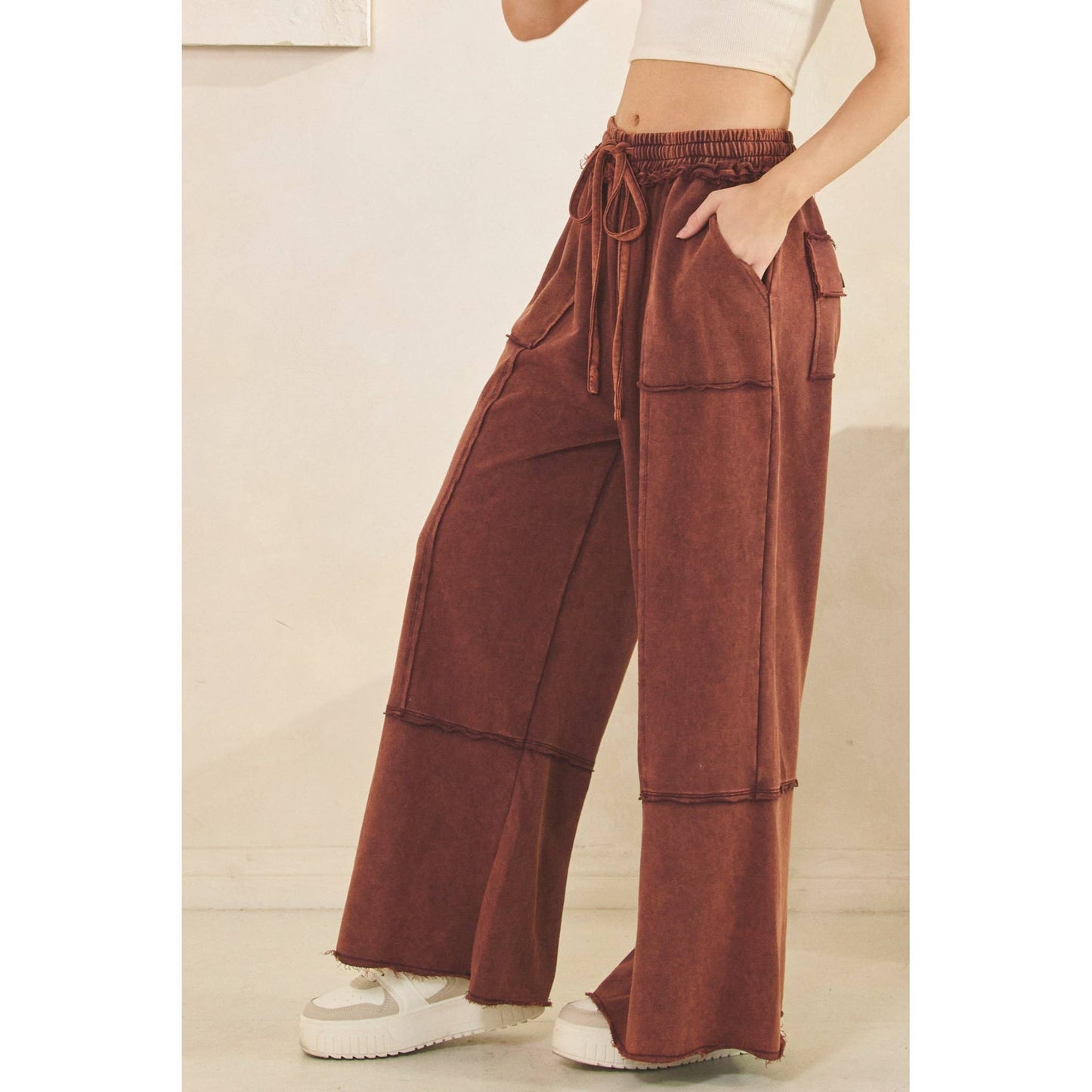 MINERAL WASHED PANTS