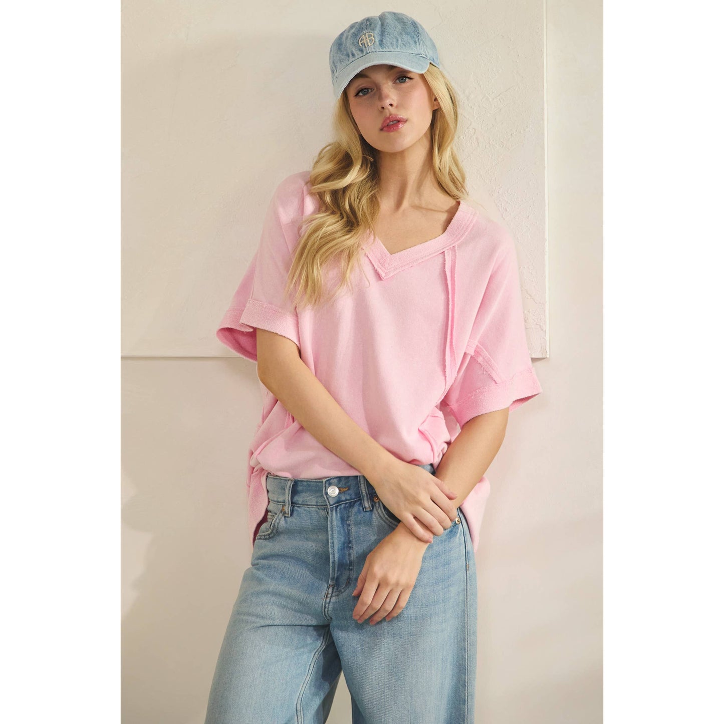 MINERAL WASH VINTAGE SEAM TEE