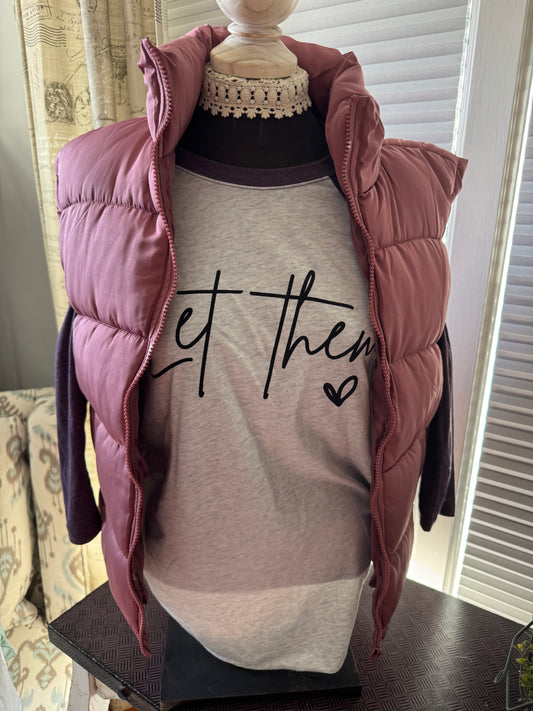 Mauve Puffer Vest