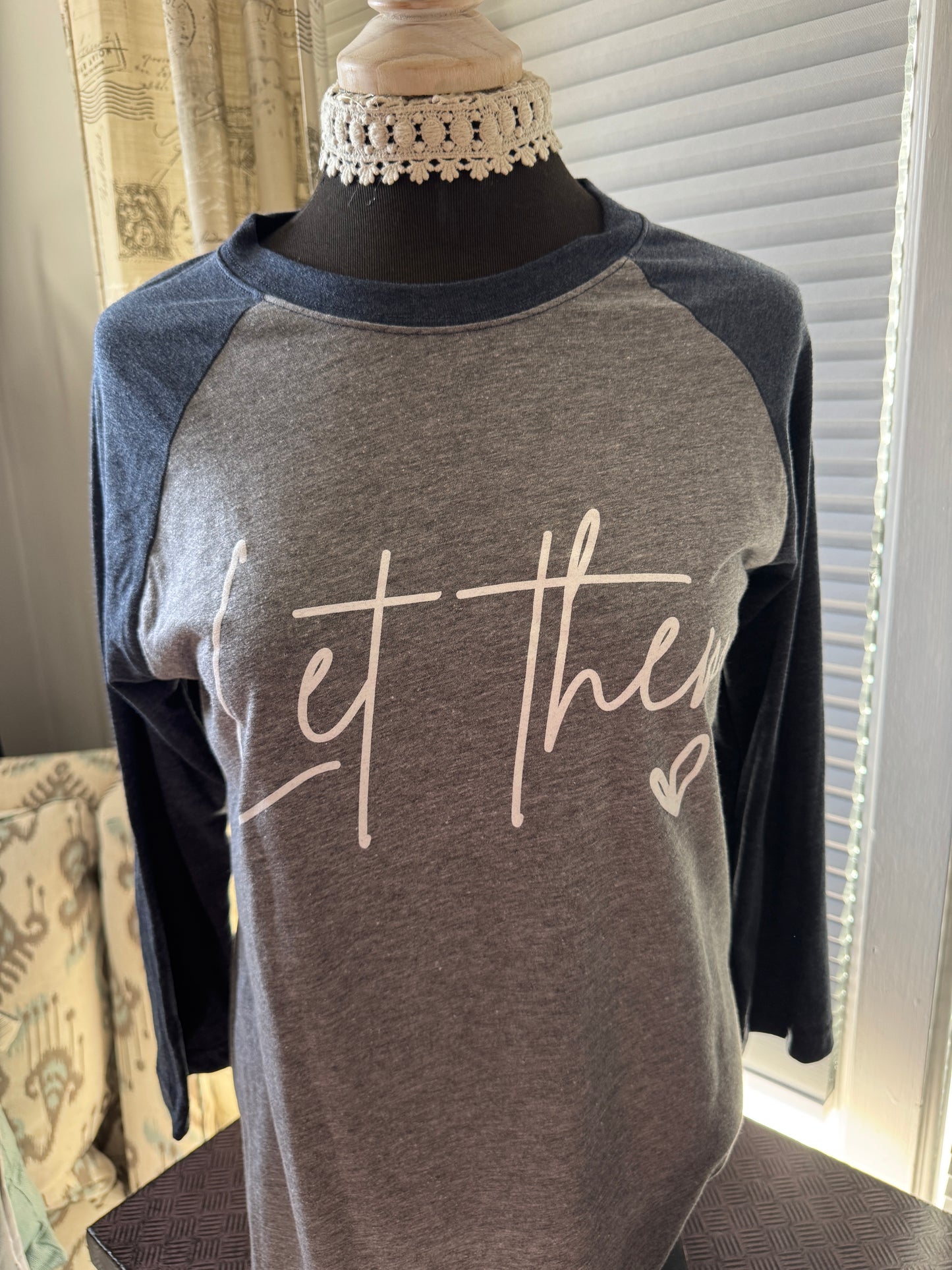 Let Them Raglan (Navy)