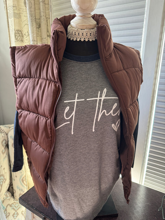 Brown Puffer Vest