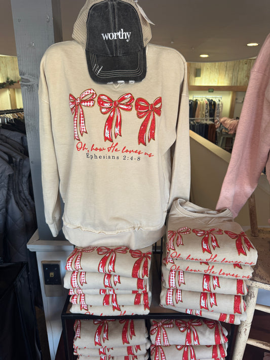 He Loves Us Sweatshirt