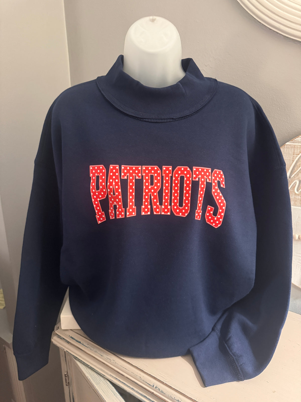 Patriots Mock Neck Sweatshirt