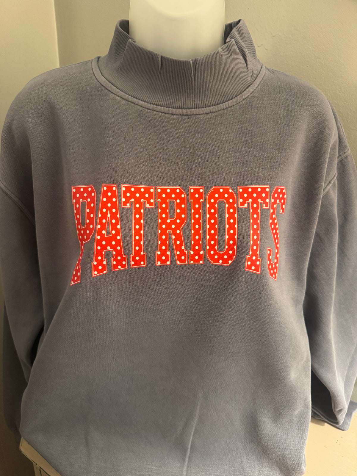 Patriots Mock Neck Sweatshirt