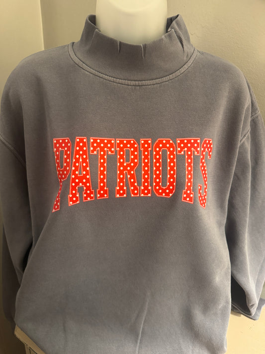 Patriots Mock Neck Sweatshirt